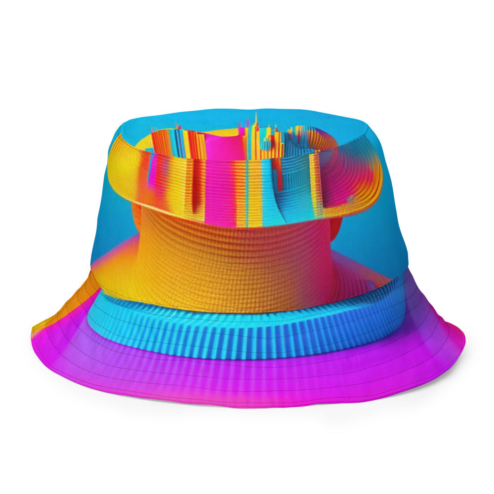 Electric Bloom Vibe - Bucket Hat - Inside Front