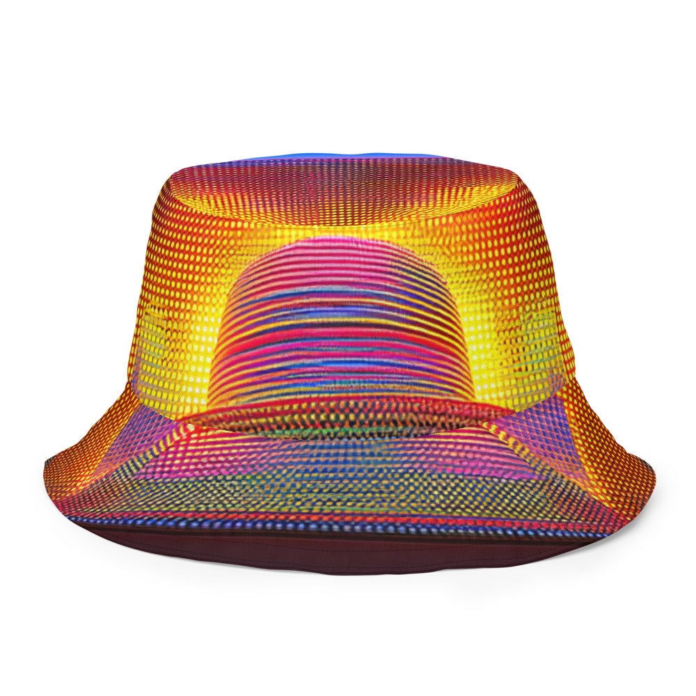 Electric Bloom Burst - Bucket Hat - Inside Front