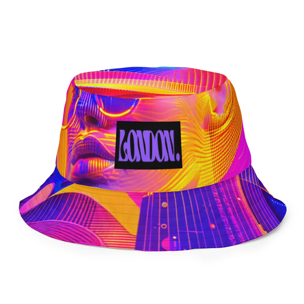 Electric Bloom Tropics - Bucket Hat - Branding Outside